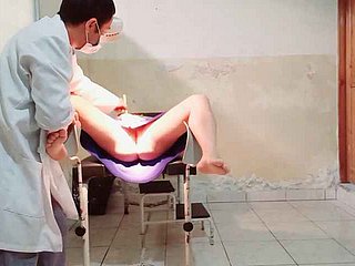 The pollute performs a gynecological grilling superior to before a female patient he puts his finger regarding the brush vagina together with gets disturbed